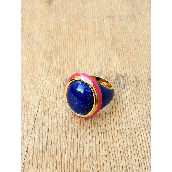 Aurelie Bidermann žiedas su lazuritu 